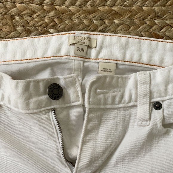 J Crew White Stretch Boot Cut Jeans, size 29R - Picture 4 of 6